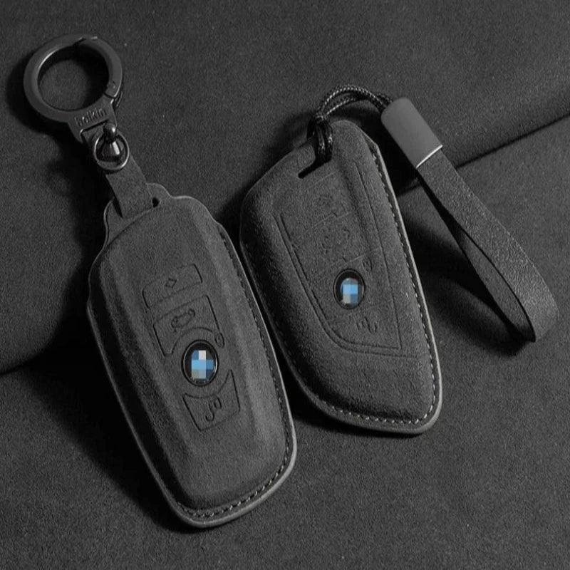 Suede protective cover for BMW keys – perfect fit, signal unchanged