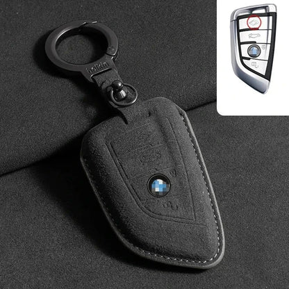 Suede protective cover for BMW keys – perfect fit, signal unchanged