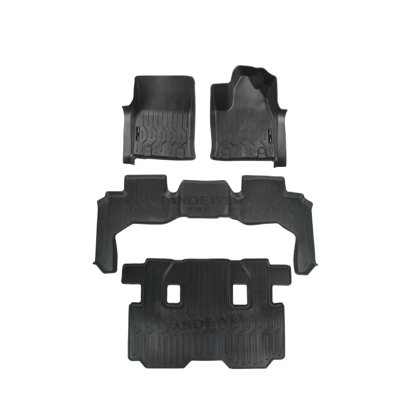 Luxury custom-fit all-weather carpet floor mats for Ford F-150 with waterproof construction, anti-slip backing and premium interior protection.
