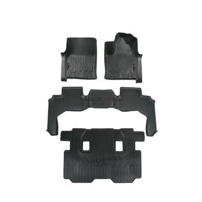 Luxury custom-fit all-weather carpet floor mats for Ford F-150 with waterproof construction, anti-slip backing and premium interior protection.