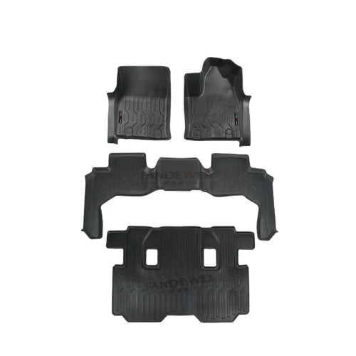 Luxury custom-fit all-weather carpet floor mats for Ford F-150 with waterproof construction, anti-slip backing and premium interior protection.