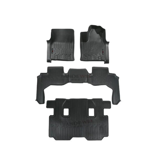 Luxury custom-fit all-weather carpet floor mats for Ford F-150 with waterproof construction, anti-slip backing and premium interior protection.