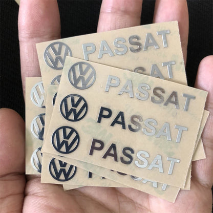 Emblèmes intérieurs en métal 3D VW – Badges adhésifs haut de gamme pour tableau de bord, volant et console