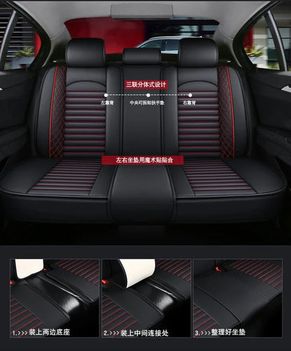 Universal Full Coverage Leather Car Seat Cover for Chrysler – Premium Interior Protection for 300C, 200, Grand Voyager & Pacifica
