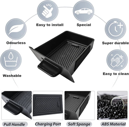 Hidden Center Console Drawer Organizer for Ford F-150 (2015–2020)