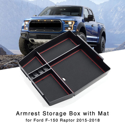 Center Console Armrest Organizer Tray for Ford F-150 & Raptor (2015–2018)