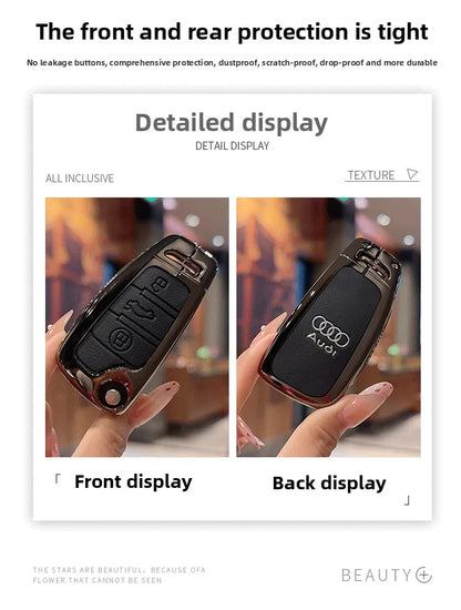 Zinc alloy key case for Audi – Stylish protection for your car key