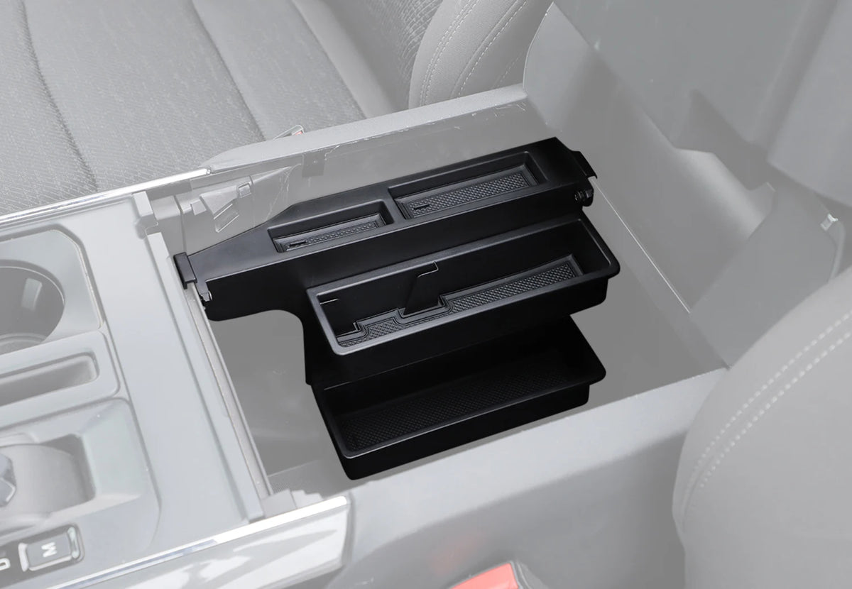 Center Console Armrest Organizer Tray for Ford F-150, F-250, F-350 & F-450 (2015–2020)