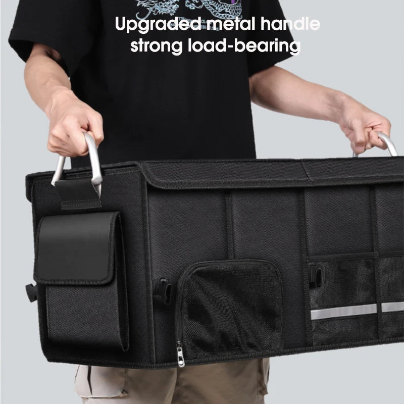Portable Foldable Car Trunk Organizer – Waterproof Oxford Storage Box up to 92L