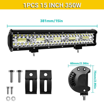 High-Power LED Off-Road Light Bar – Spot & Flood Work Light for Trucks, SUVs & 4x4