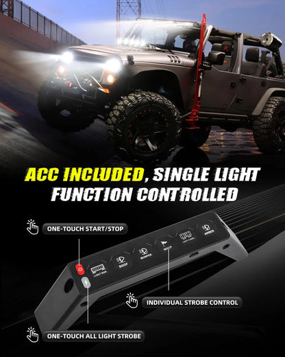 6 Gang Wireless Switch Panel for Chevrolet Silverado ZR2 and GMC Sierra