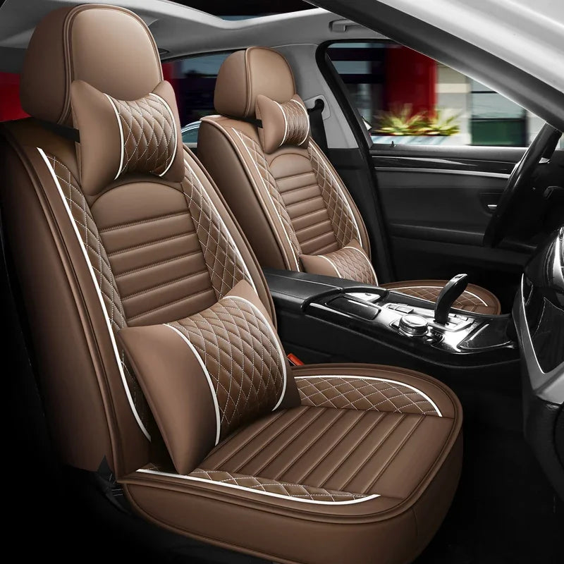 Universal Full Coverage Leather Car Seat Cover for Chrysler – Premium Interior Protection for 300C, 200, Grand Voyager & Pacifica