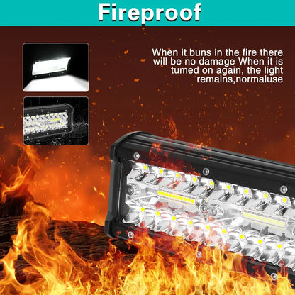 High-Power LED Off-Road Light Bar – Spot & Flood Work Light for Trucks, SUVs & 4x4