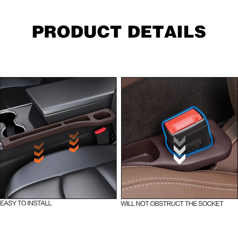 2PCS Car Seat Gap Filler Between Seats Crevice Interior Decoration Auto Accessories For BMW E46 E90 E60 F30 F10 E39 G20 F20 E92