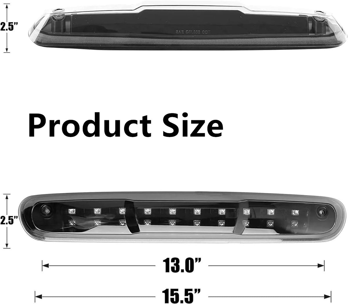 LED Third Brake Light for Chevy Silverado and GMC Sierra 2007 to 2013