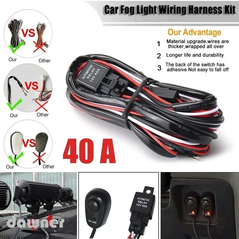 High-Power LED Off-Road Light Bar – Spot & Flood Work Light for Trucks, SUVs & 4x4