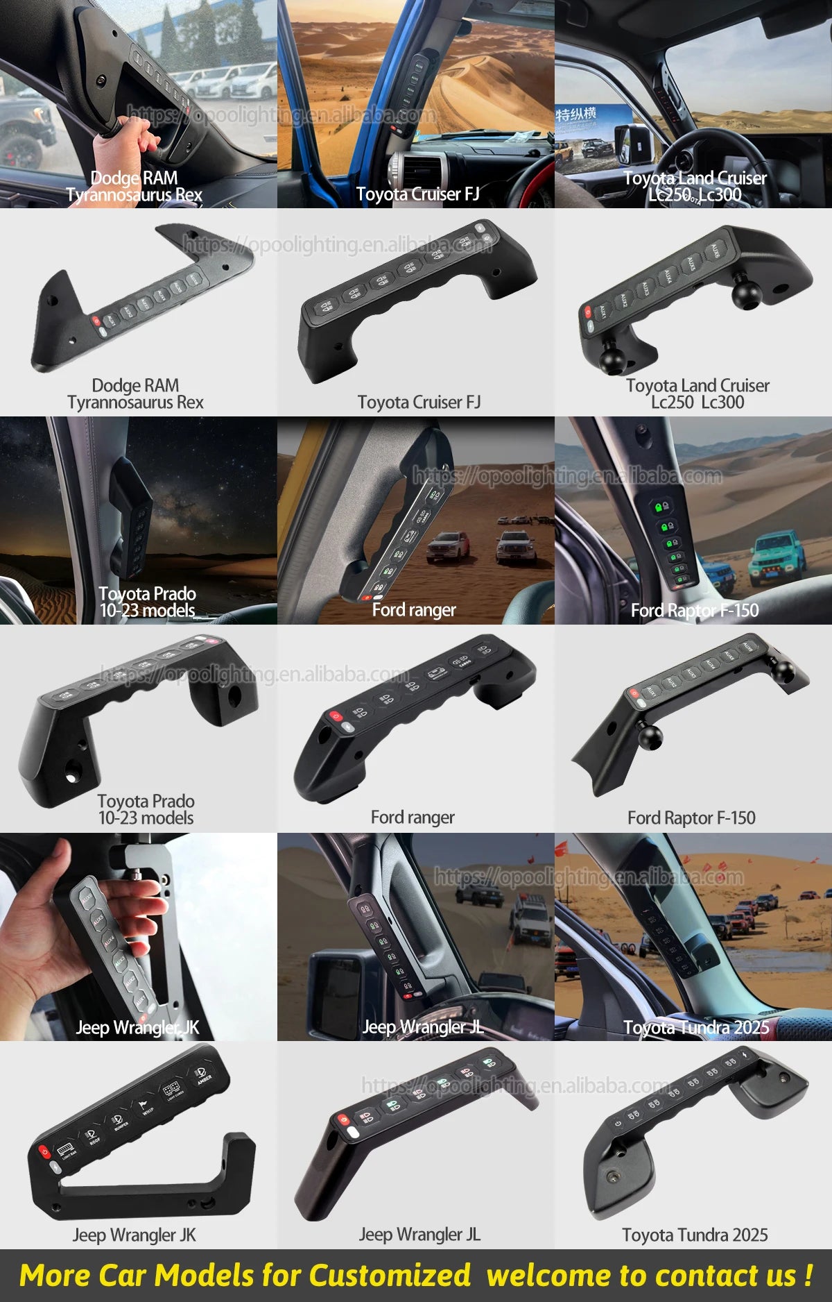 6 Gang Wireless Switch Panel for Chevrolet Silverado ZR2 and GMC Sierra