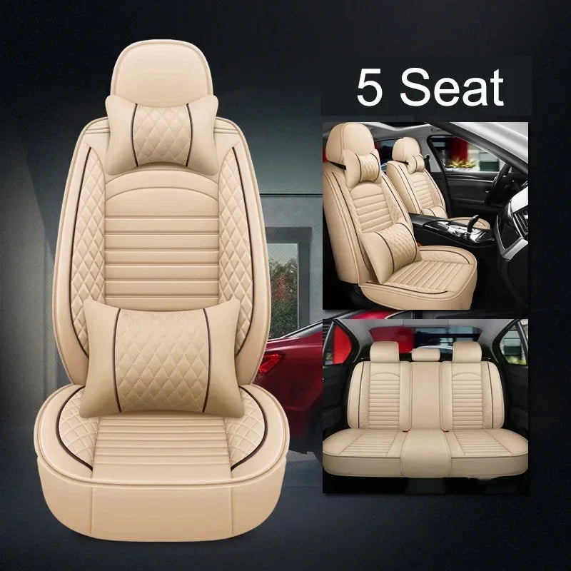 Universal Full Coverage Leather Car Seat Cover for Chrysler – Premium Interior Protection for 300C, 200, Grand Voyager & Pacifica