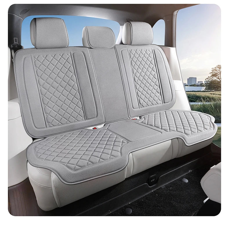 Universal Breathable Linen Car Seat Cover – Premium Full Protection Cushion for Cars & SUVs