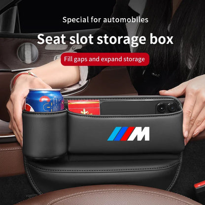 Premium Car Seat Gap Organizer with Cup Holder & Storage Pocket