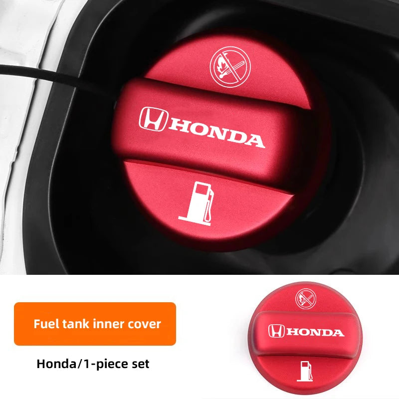 Honda Fuel Tank Cap Cover in Aluminum Alloy for Civic Accord CRV HRV and More