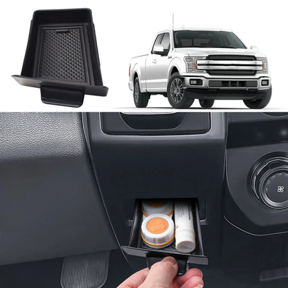 Hidden Center Console Drawer Organizer for Ford F-150 (2015–2020)