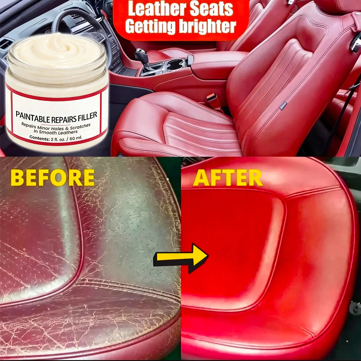 Multifunctional Leather Care Polish – Cleaner, Restorer & Protective Conditioner