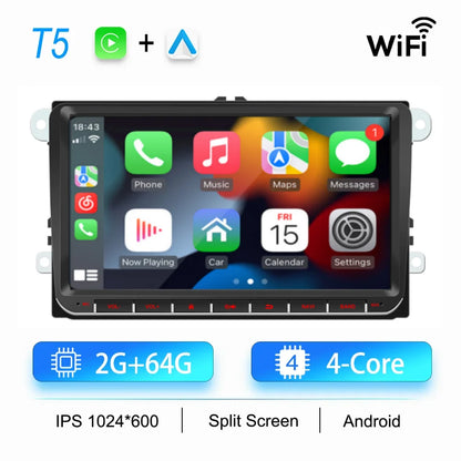 Android-Multimediasystem für Volkswagen mit CarPlay, Android Auto & GPS