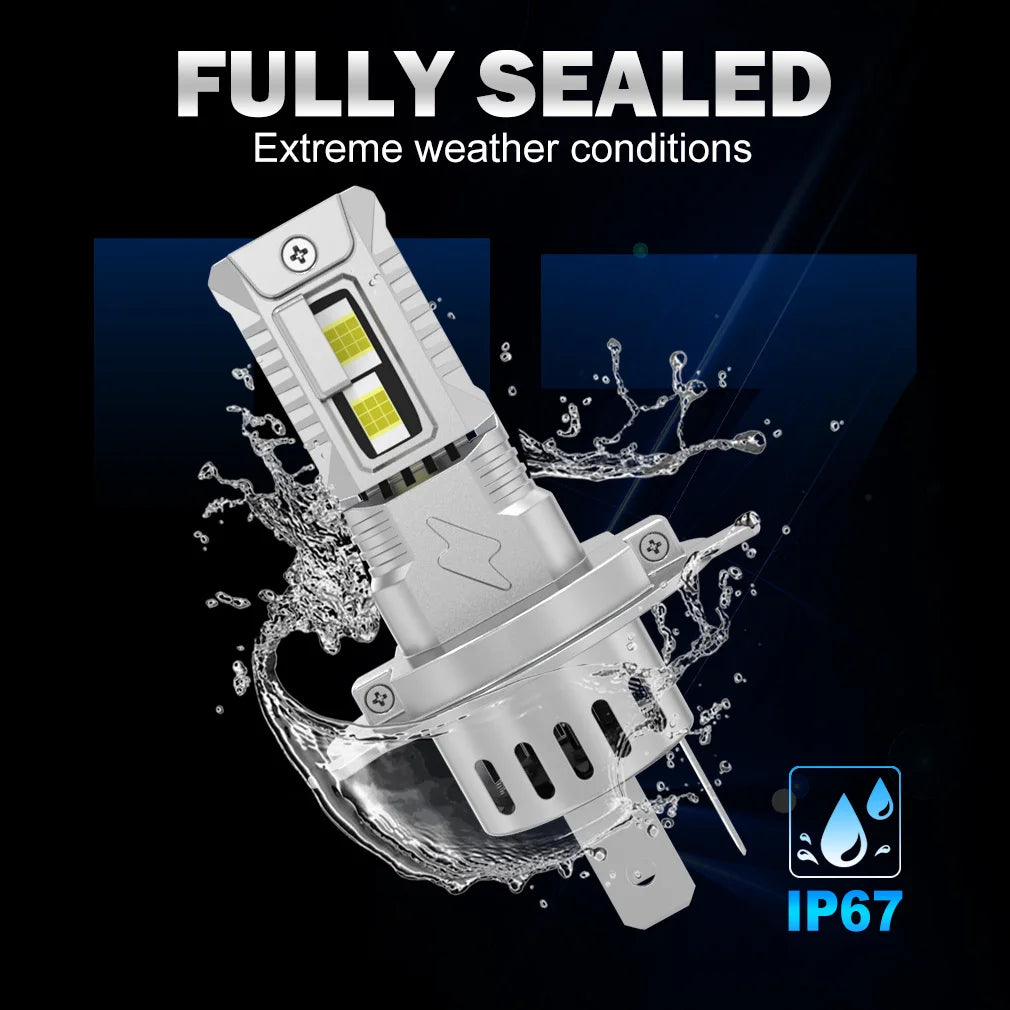 TOAUTO 20000LM LED Headlight Bulbs – 100W CSP Canbus Conversion Kit
