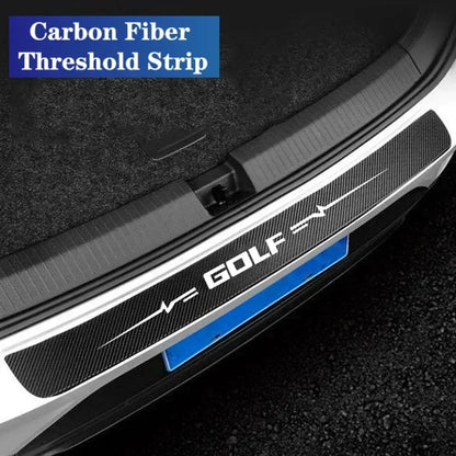 Door sill stickers for VW Golf – anti-scratch protection with a sporty design (4-piece set)