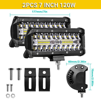 High-Power LED Off-Road Light Bar – Spot & Flood Work Light for Trucks, SUVs & 4x4