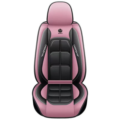 Universal Full Leather Car Seat Cover – Premium All-Season Protection for Driver & Passenger Seats