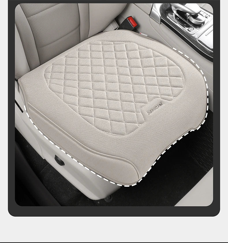 Universal Breathable Linen Car Seat Cover – Premium Full Protection Cushion for Cars & SUVs