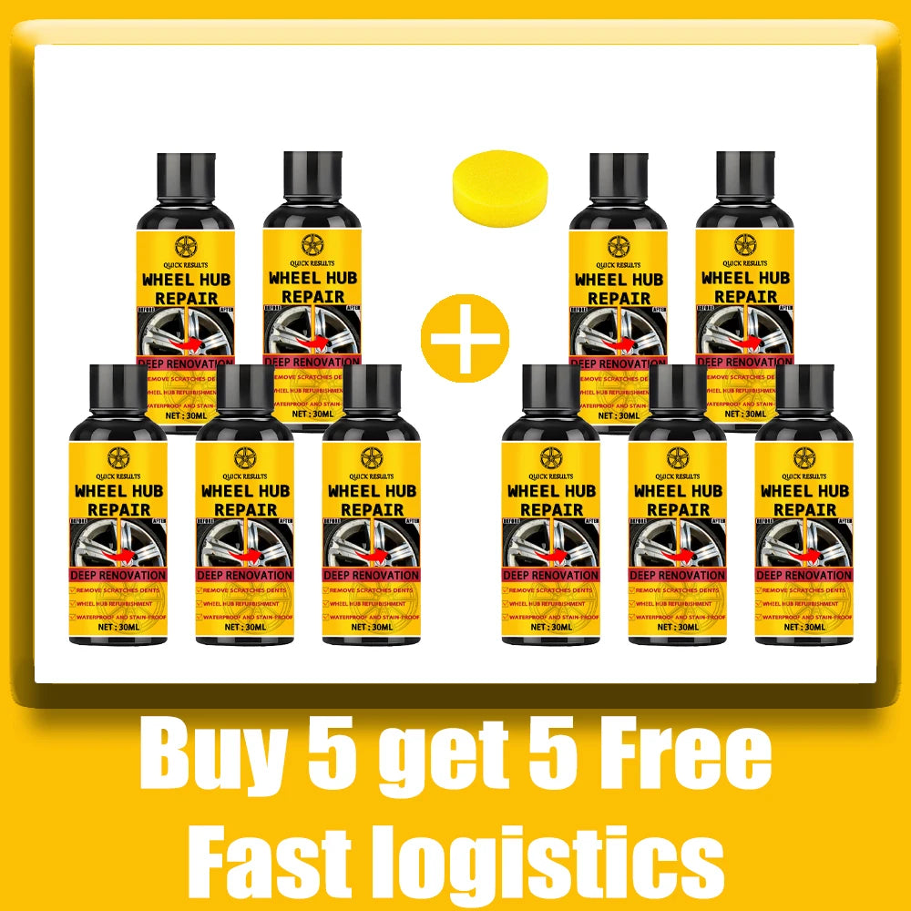 Wheel Rim Scratch Repair Paste – Alloy & Steel Wheel Restoration Kit