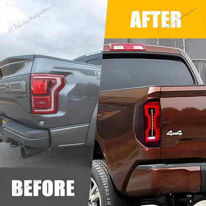 LED Tail Lights for Ford F150 2015 to 2020 with Dynamic Turn Signals