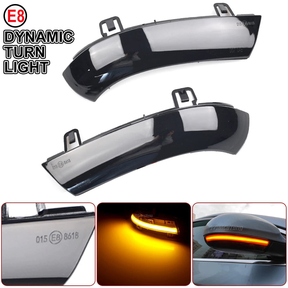 Clignotants dynamiques à LED pour VW Golf 5, Jetta MK5, Passat B6, B5.5 – Feux de jour et clignotants latéraux (lot de 2)