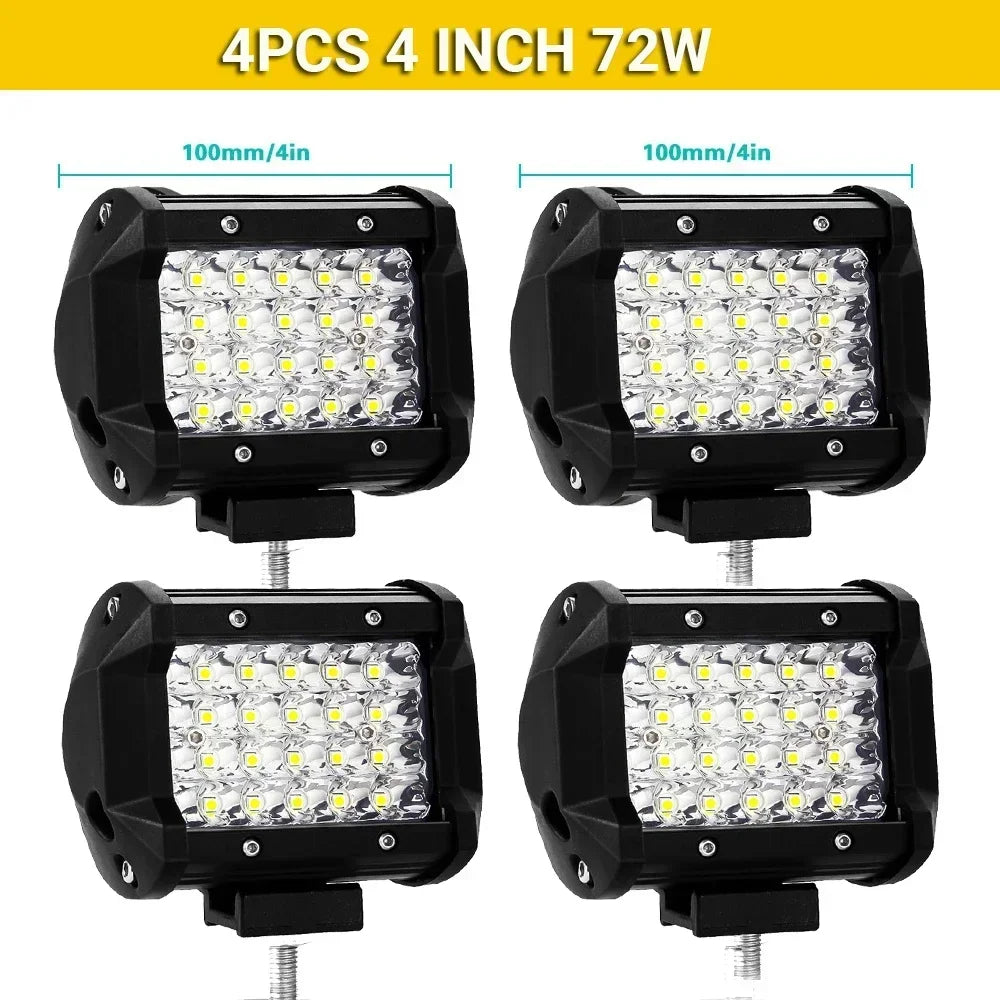 High-Power LED Off-Road Light Bar – Spot & Flood Work Light for Trucks, SUVs & 4x4