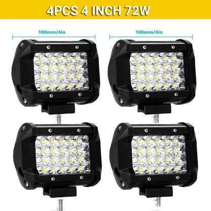 High-Power LED Off-Road Light Bar – Spot & Flood Work Light for Trucks, SUVs & 4x4