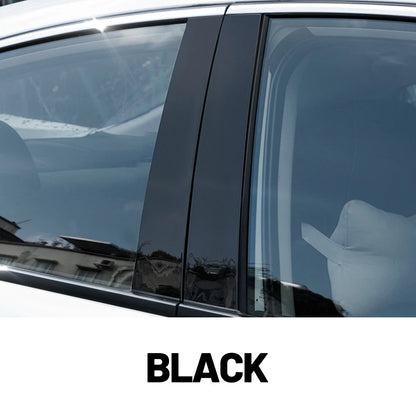 Gloss Black Door Pillar Trim Covers for Honda CRV 2012 to 2016 6 Piece Set