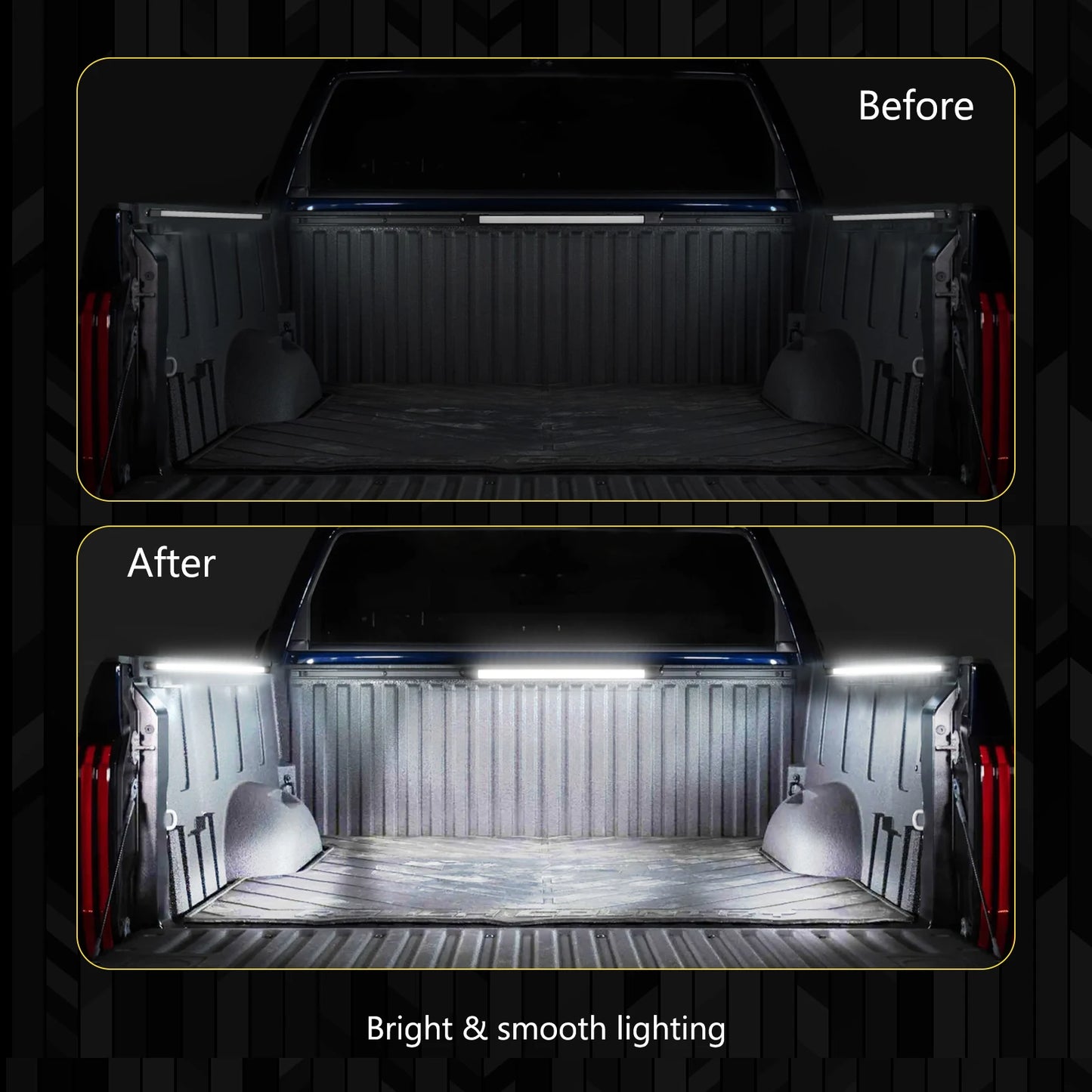 3 Piece Waterproof LED Truck Bed Light Kit with 198 LEDs