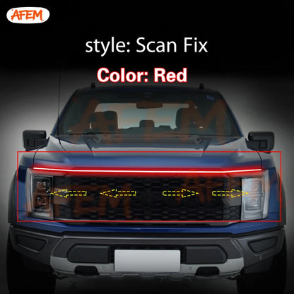 Dynamic LED Hood Light Strip for Ford F-150, Raptor & Ranger (2022–2023)
