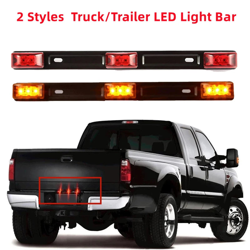 14" LED Tailgate Identification Light Bar – 9 LED Marker Light for Trucks & Trailers