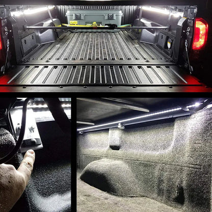 Waterproof LED Truck Bed Light Strip Kit with Switch 12V