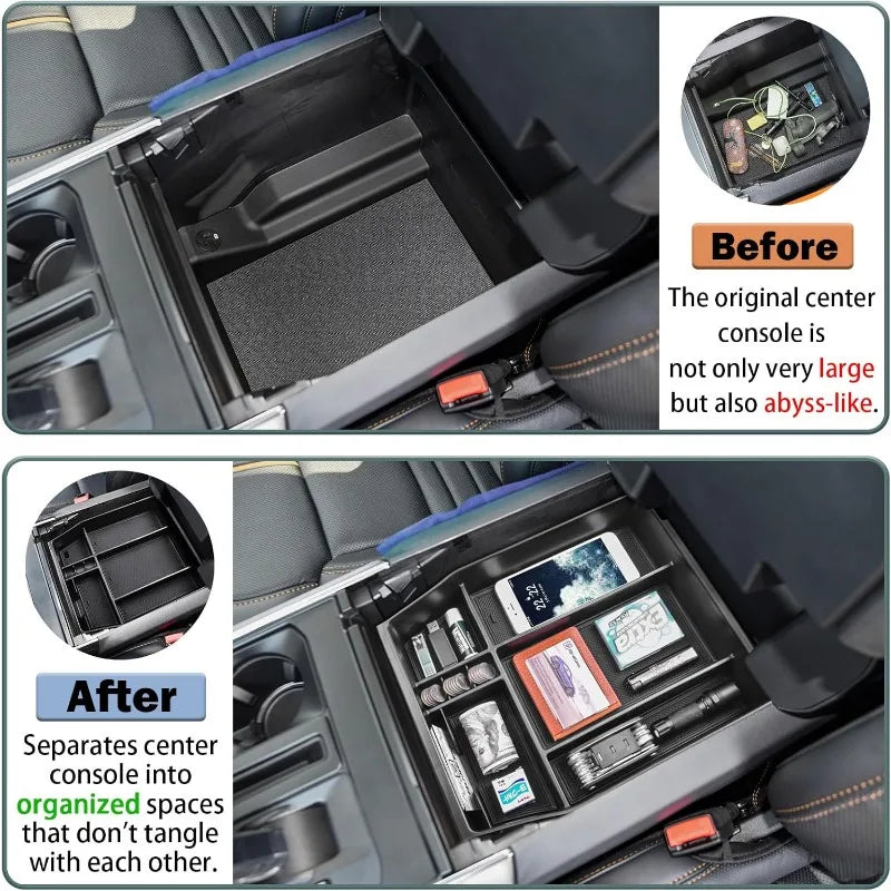 Center Console Organizer Tray for Ford F-150 & F-150 Lightning (2021–2024)