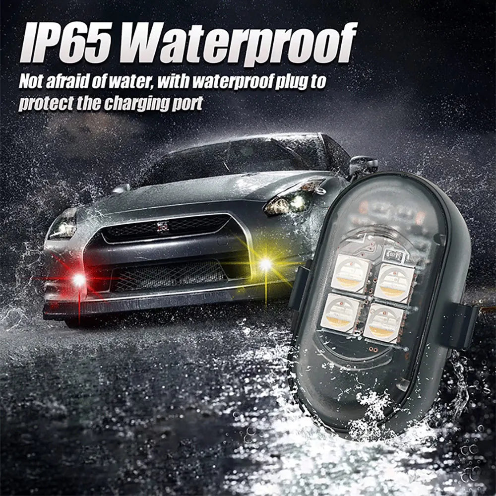Wireless RGB Car Interior Ambient Lights – Rechargeable LED Mood Lighting