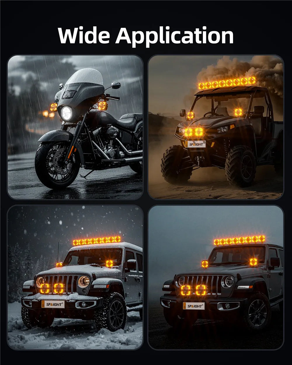 Super Bright LED Work Light Bar for Trucks SUVs ATVs and Motorcycles