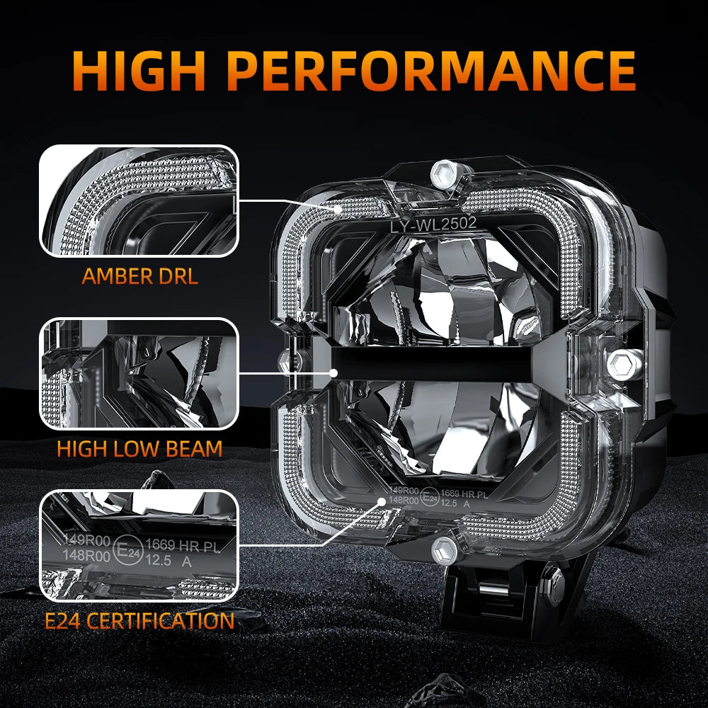 Super Bright LED Work Light Bar for Trucks SUVs ATVs and Motorcycles