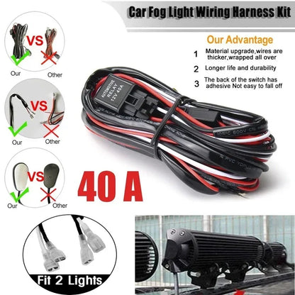 High-Power LED Off-Road Light Bar – Spot & Flood Work Light for Trucks, SUVs & 4x4