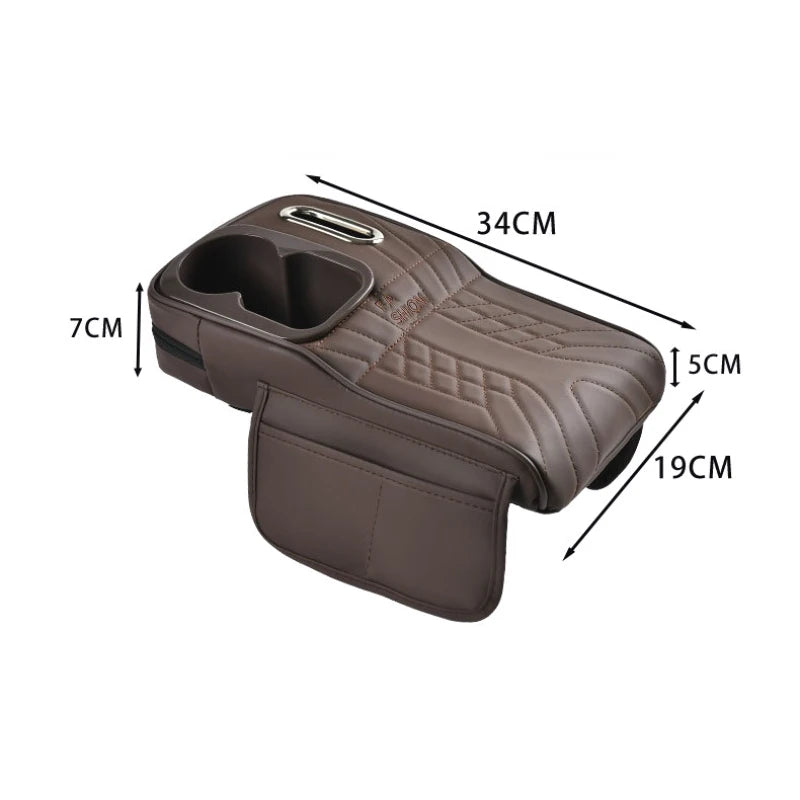 Universal Car Armrest with Storage & Cup Holder – Multifunctional Auto Center Console Organizer