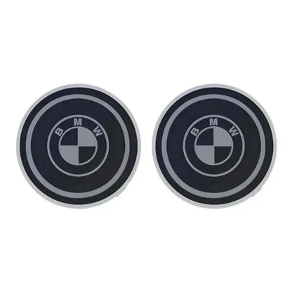 7-Color LED Cup Holder Lights – USB Rechargeable Ambient Coasters for BMW